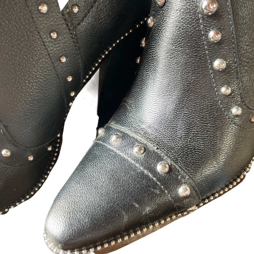 Antonio Melani Westley studded leather ankle booties  7.5 - Picture 7 of 7